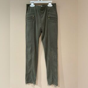 ❤️Mayoral Girl’s Olive Soft Thin Suede Waist Elastic Pants/Leggings, 9/1…